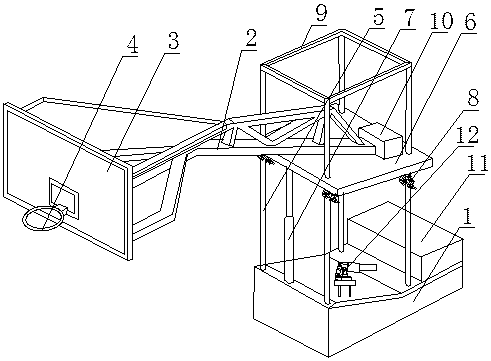 一种篮球架的制作方法