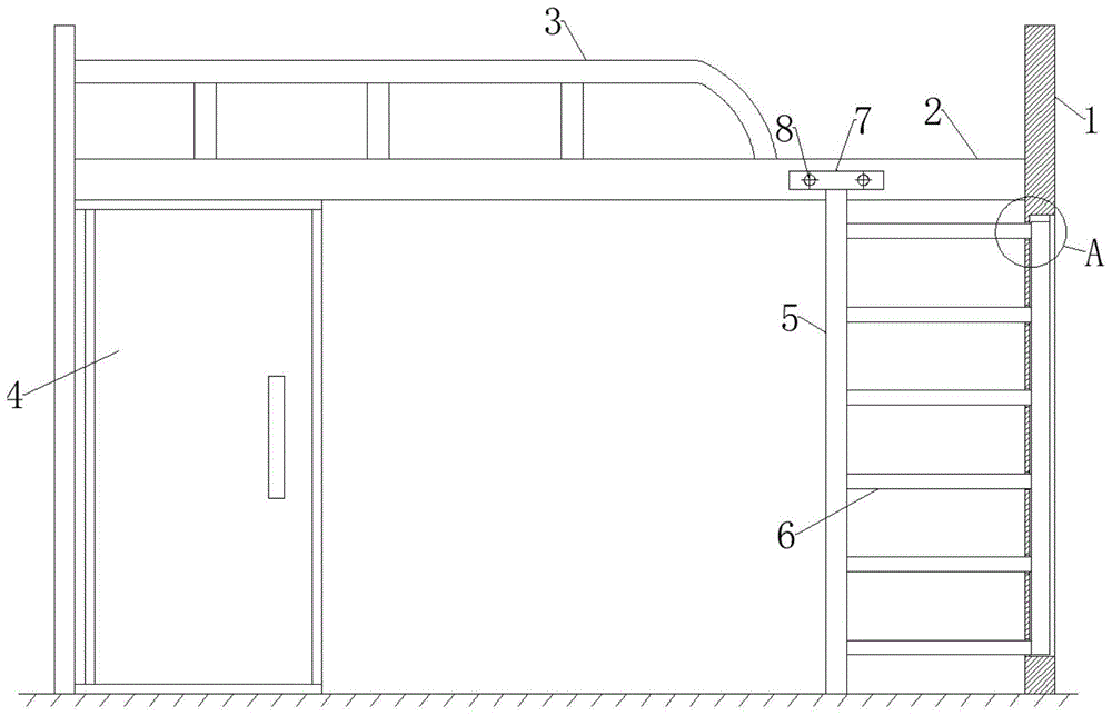 爬梯可拆卸式公寓床的制作方法