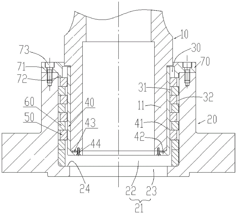 一种汽轮机进汽插管密封连接结构的制作方法