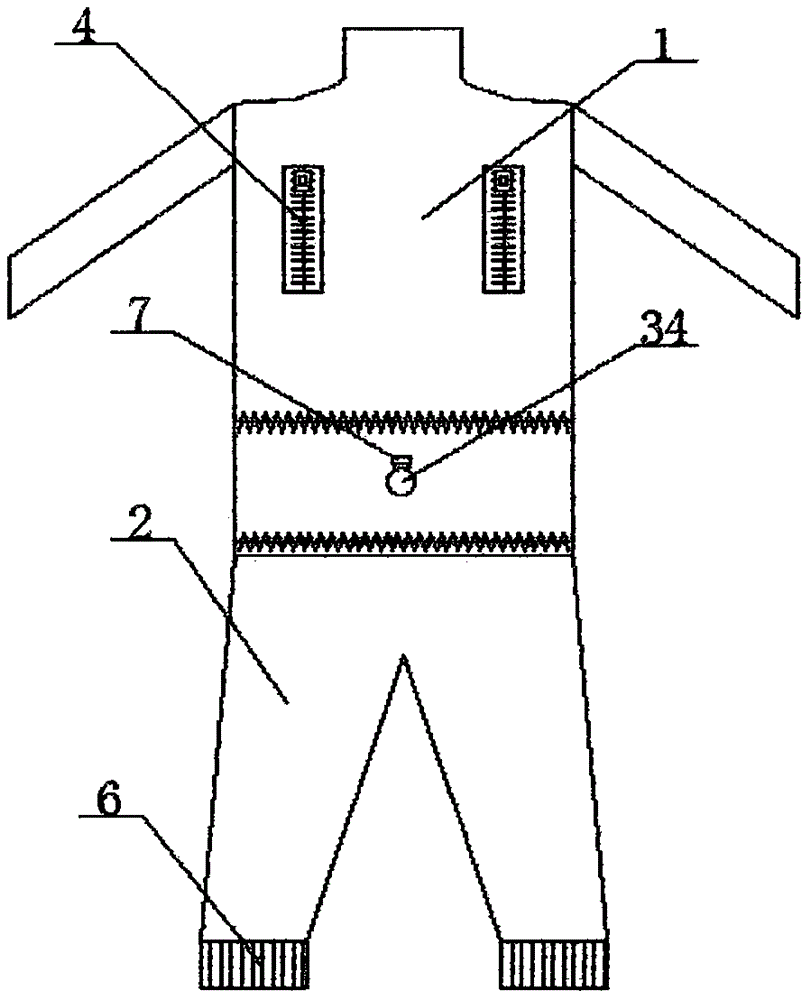 一种高隔尘防静电无尘服的制作方法