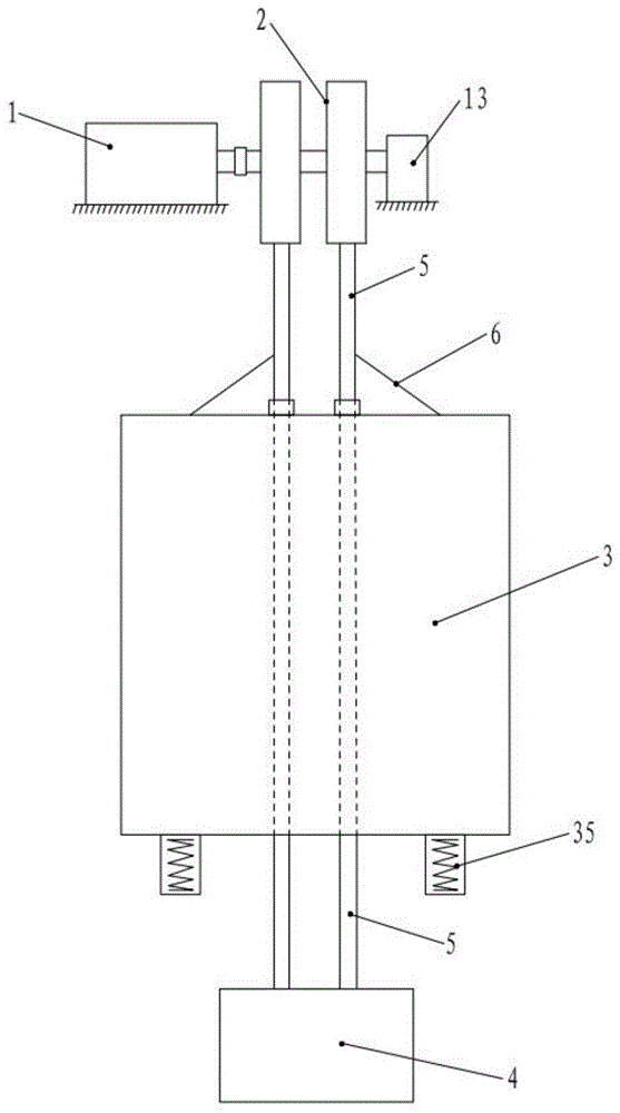 平稳传动减震结构的电梯的制作方法
