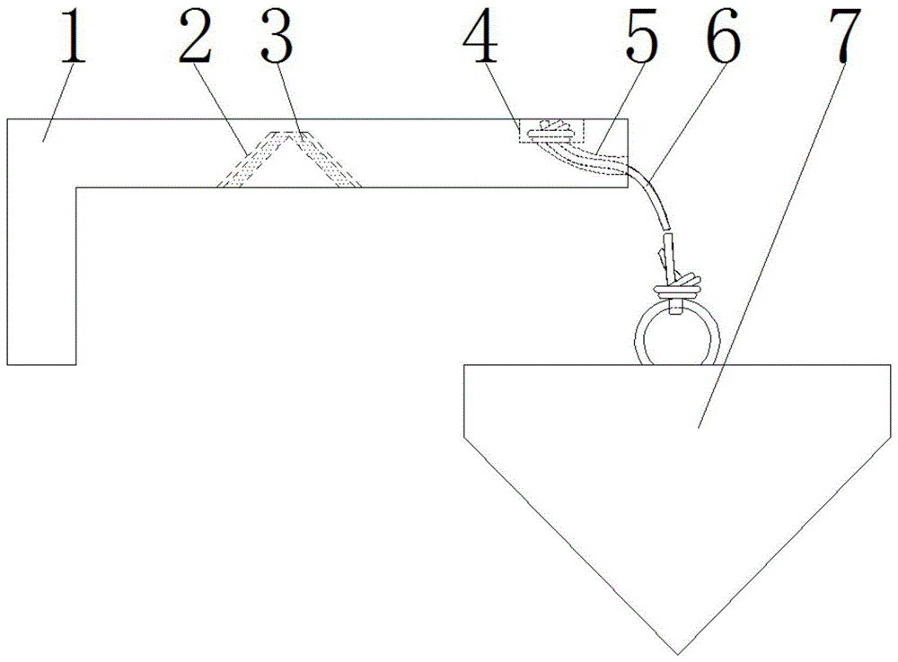 一种建筑施工用便于固定的铅垂线的制作方法