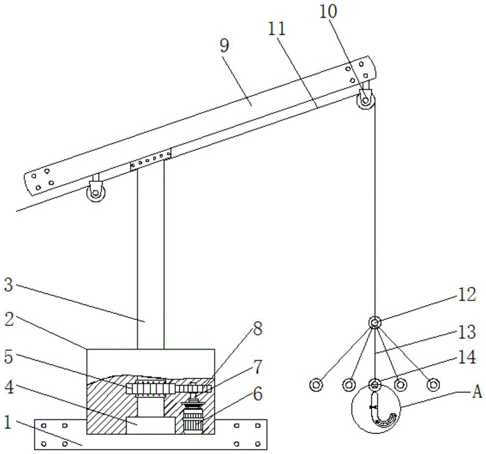 一种钢结构施工用的辅助吊装装置的制作方法