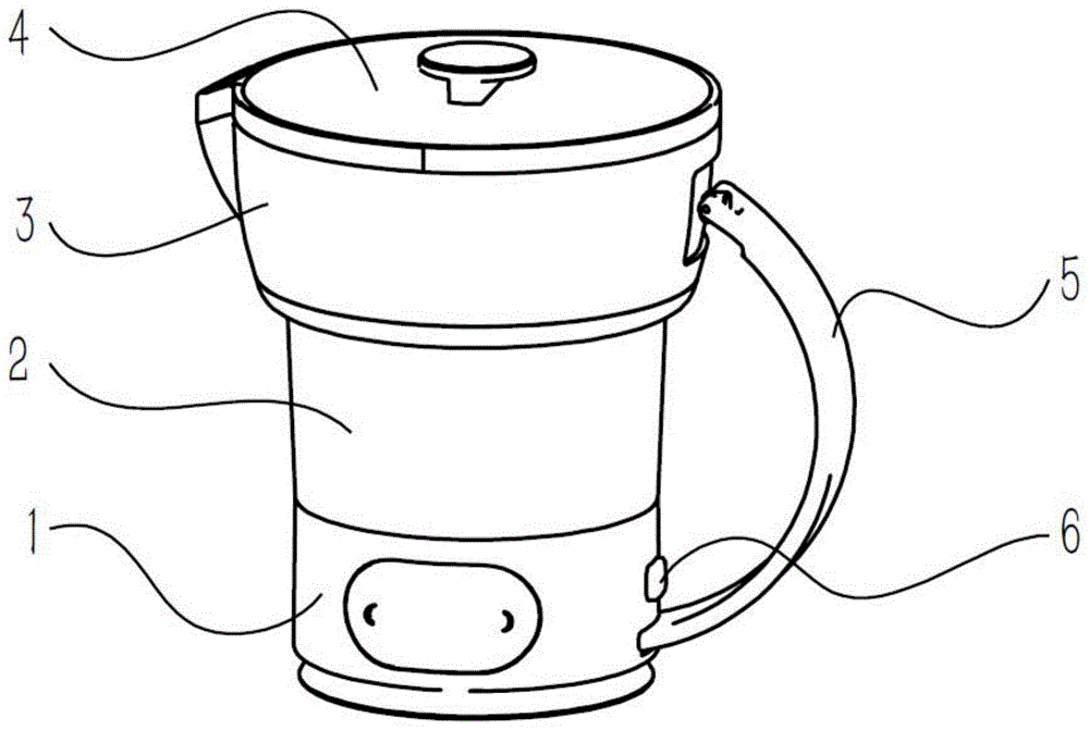 一种便携式电热壶及其手柄结构的制作方法