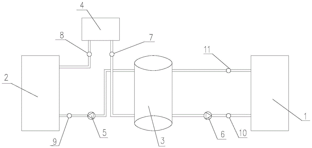 空气源热泵机组和蓄热型电加热装置联合供热系统的制作方法