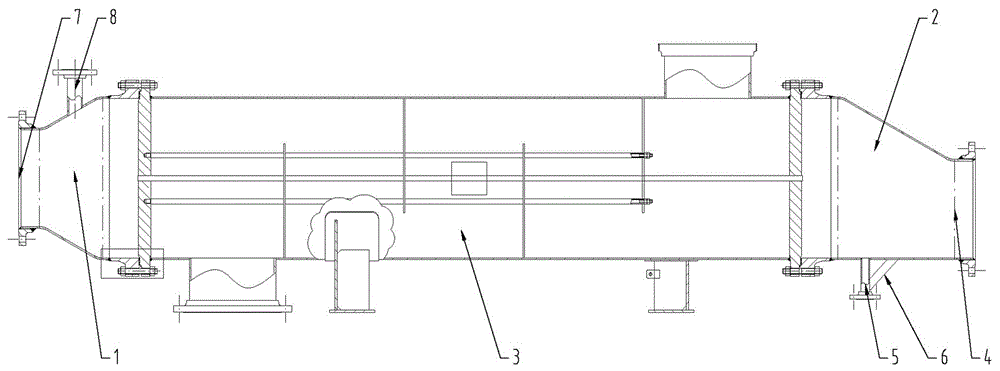 一种气气换热器的端部结构的制作方法