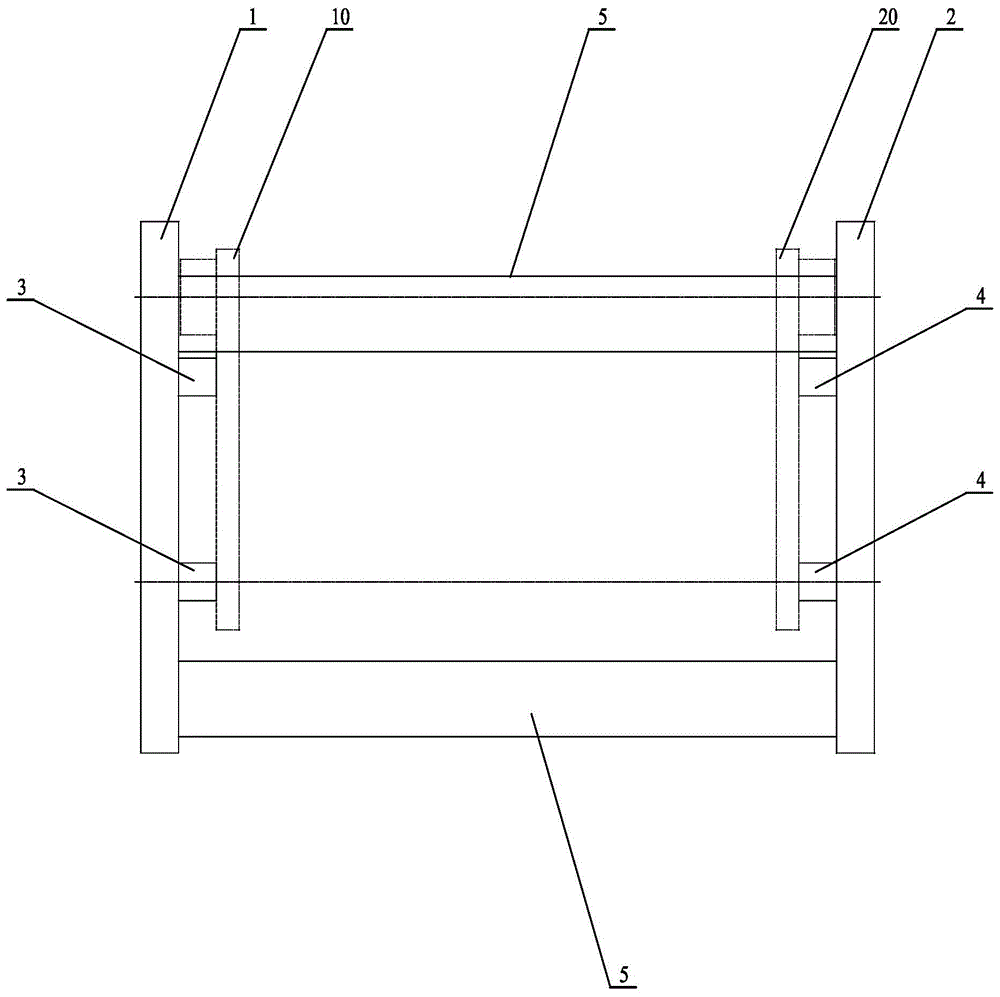 钻机支架的拼焊装置的制作方法