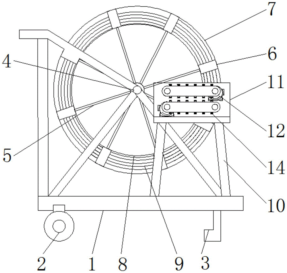 一种建筑电气工程穿线施工装置的制作方法