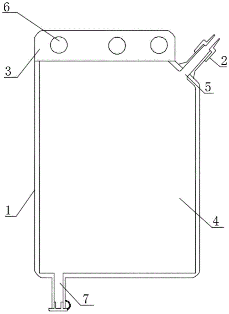 一种一次性体外循环用废液袋的制作方法