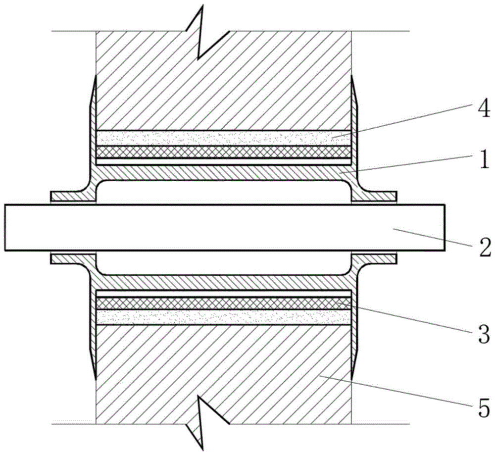 一种不锈钢管穿墙套管封堵结构的制作方法