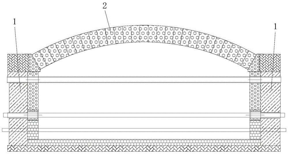 窑炉拱顶结构及具有该窑炉拱顶结构的辊道窑的制作方法