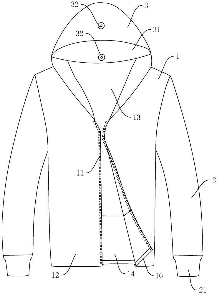 一种双面两用防水外套的制作方法