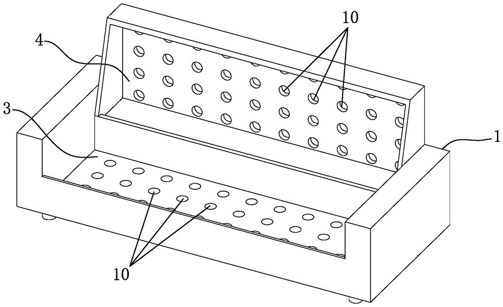 一种3D材料与纤维相结合全拆装的沙发的制作方法