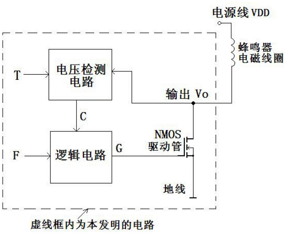 一种带电磁线圈检测的蜂鸣器驱动电路的制作方法