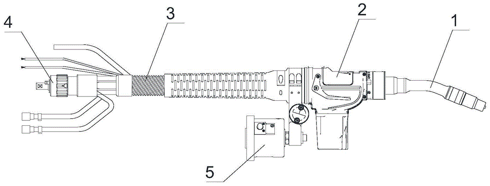 带推拉丝机构的机器人焊枪的制作方法