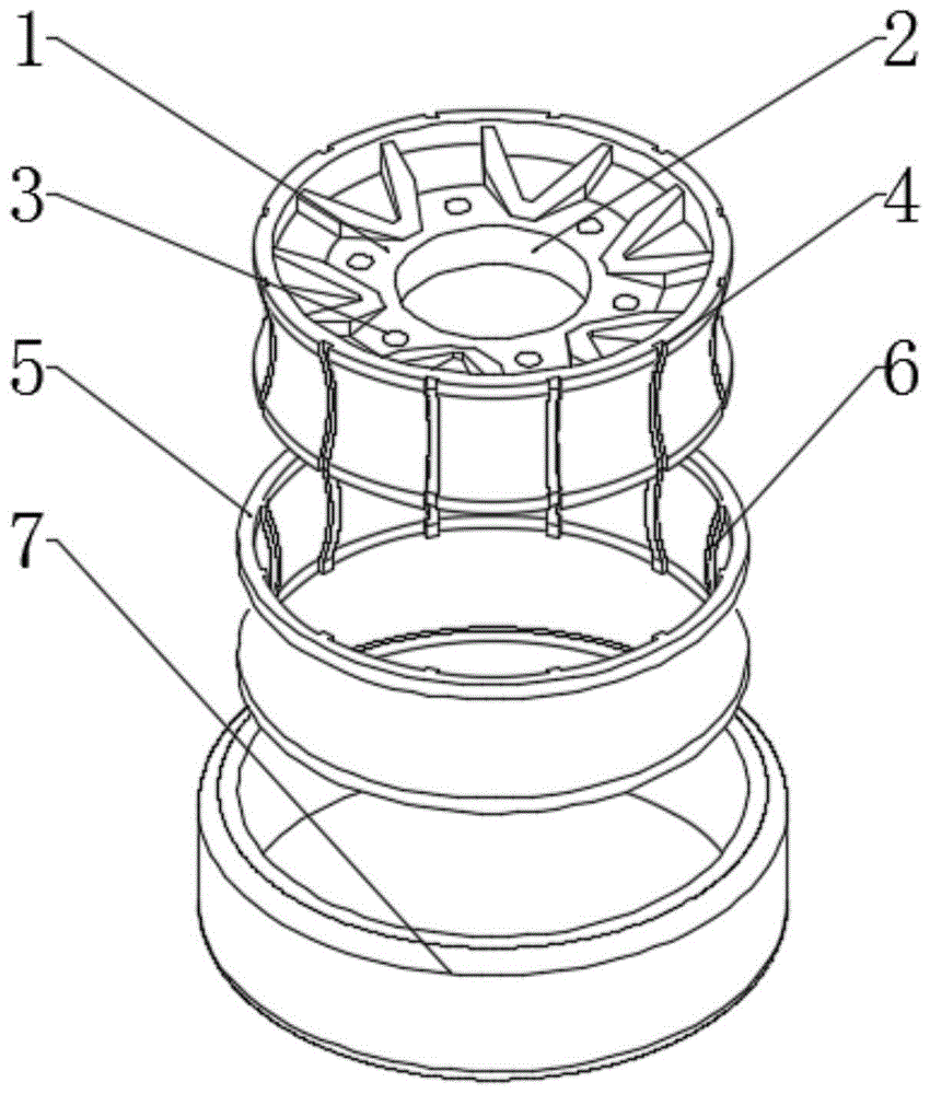 一种动力包胶滚轮结构的制作方法