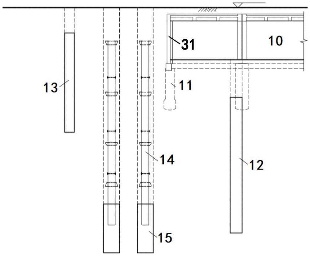 既有地下室下方建造地铁车站的厚板托换盖挖半逆作法的制作方法