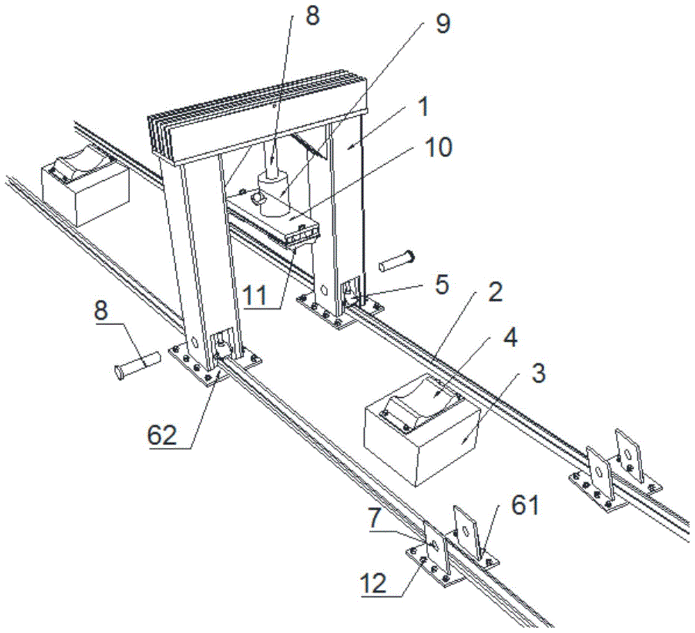 一种移动式管桩抗弯试验装置的制作方法