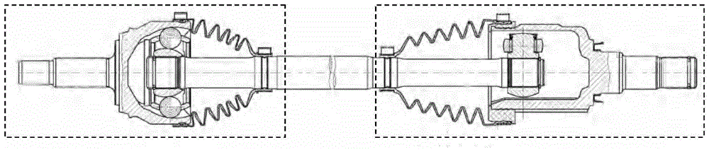一种中间轴自定位后驱动轴总成的制作方法