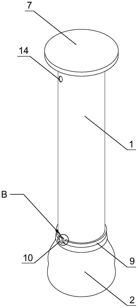 一种勘测孔突涌封堵浇注体结构的制作方法