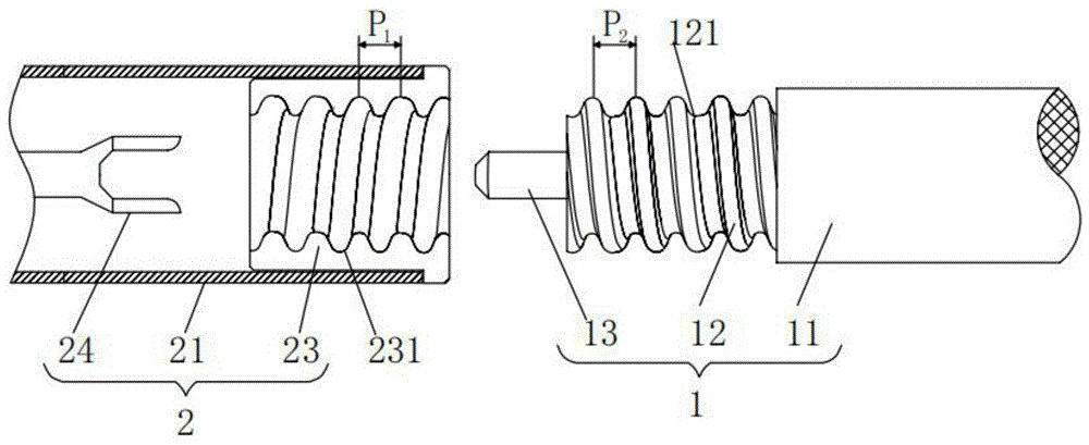 一种螺旋铜管同轴电缆的端接结构的制作方法