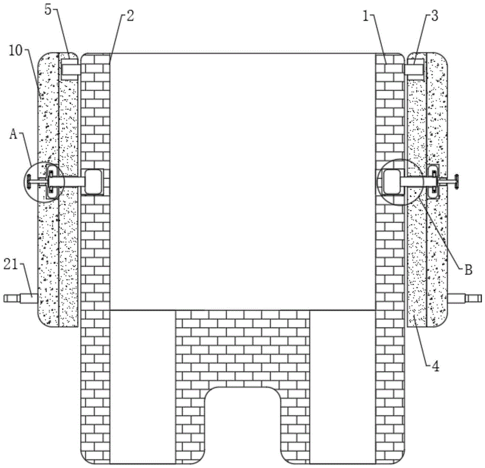 一种RH精炼炉下部槽的砌筑结构的制作方法