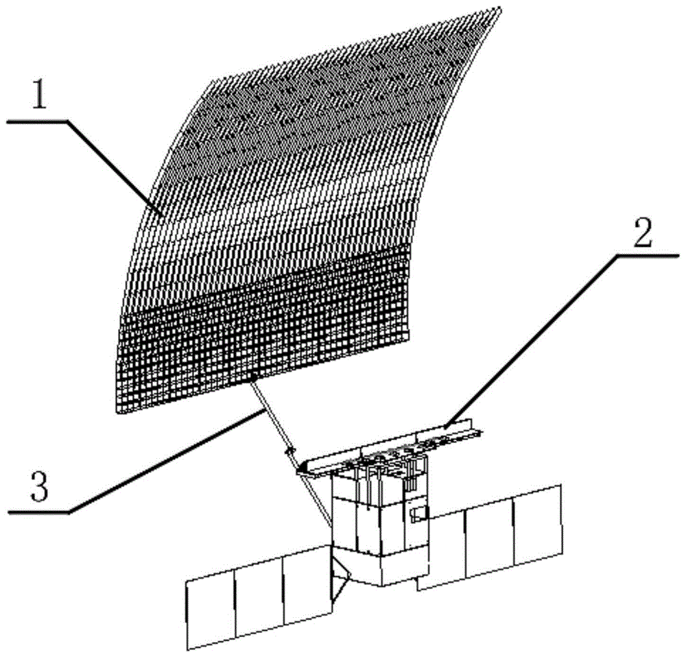 一种复合馈源抛物柱面天线及探测卫星的制作方法