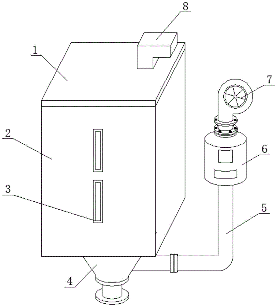 一种聚乙烯管材用原料烘干机的制作方法