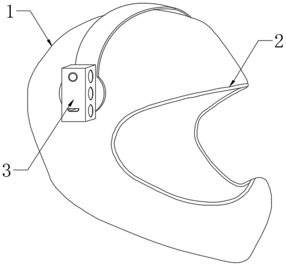 一种带照明功能的头盔式蓝牙受话器的制作方法