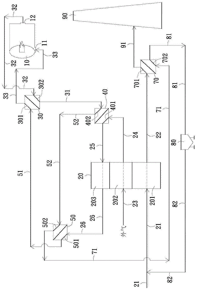 直燃回流高效率有机废气处理系统的制作方法