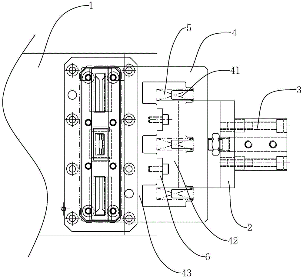 一种模具的气缸自动复位结构的制作方法