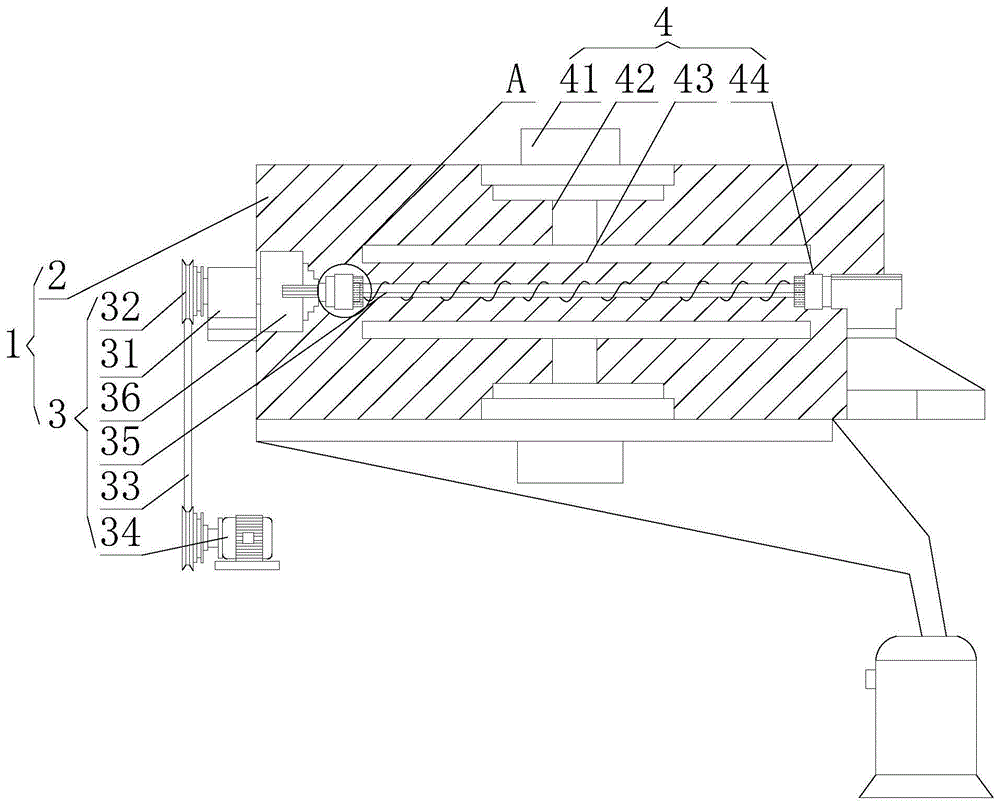 一种具有便于清洗系统的塑料加工挤出机的制作方法