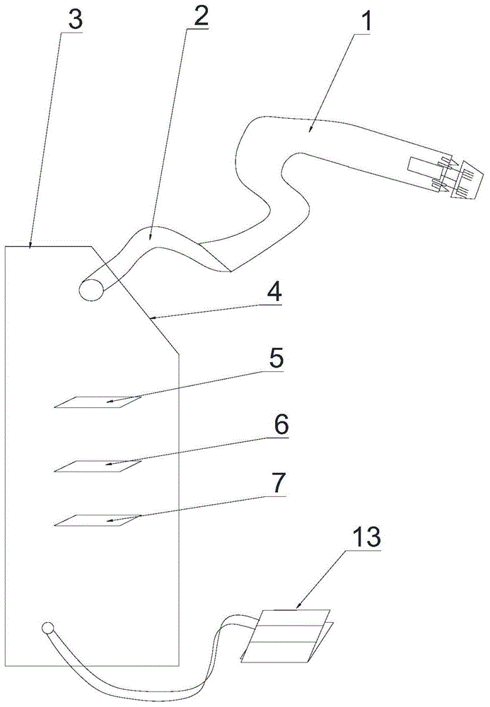 一种微射频针蓝光治疗头的制作方法