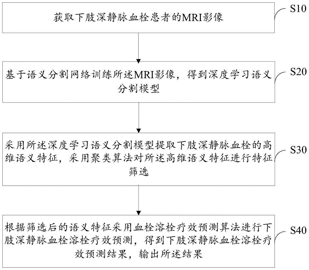 深静脉血栓溶栓疗效预测方法及系统、存储介质与终端与流程