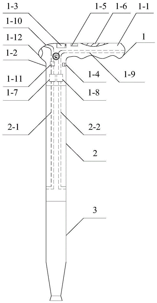 矿用手杖的制作方法