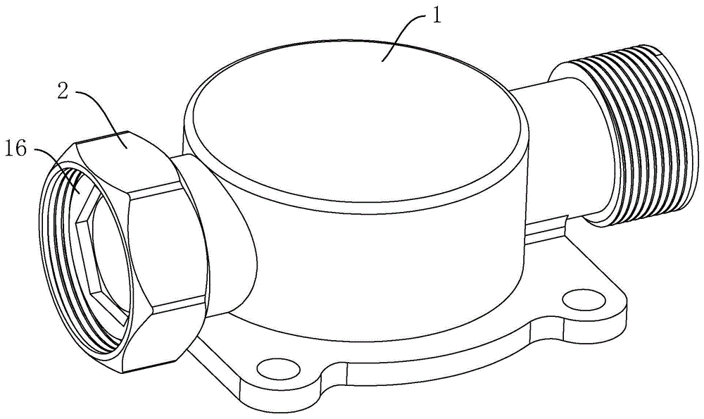 增压泵及其开关底座与螺帽的连接结构的制作方法