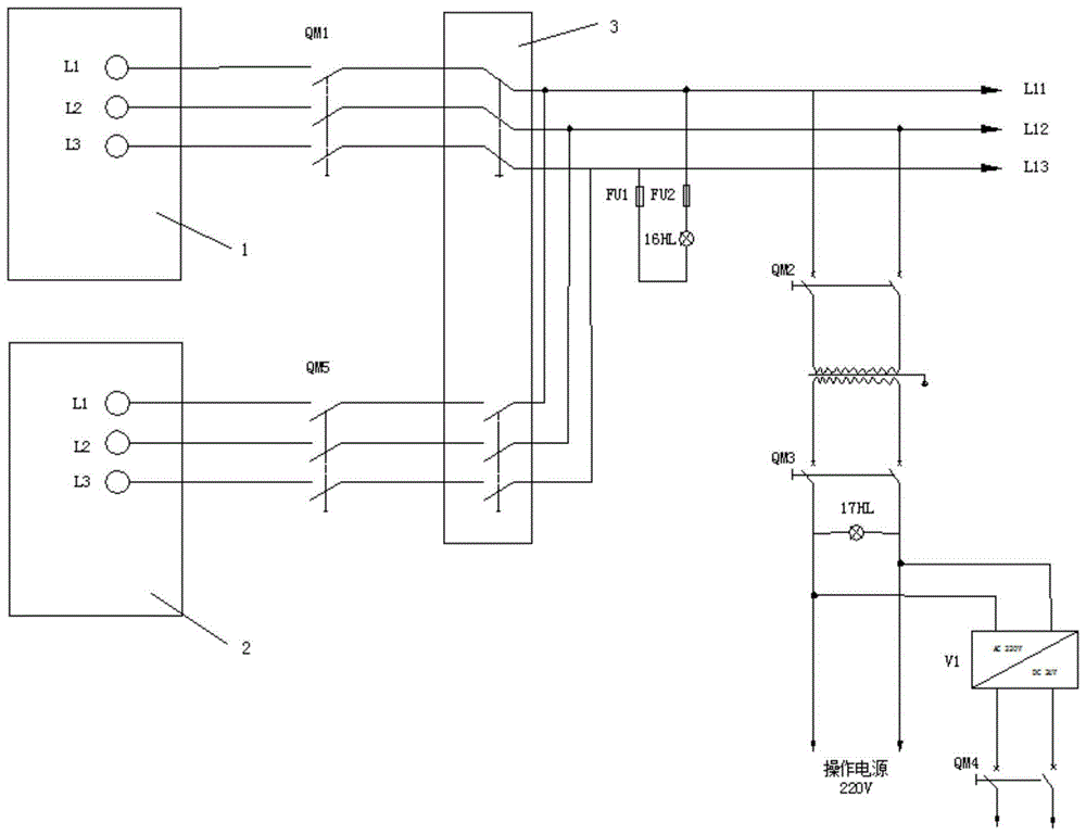 一种磨煤机油站控制柜电路控制系统的制作方法