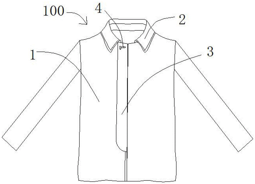 一种暗门襟的开襟风衣的制作方法