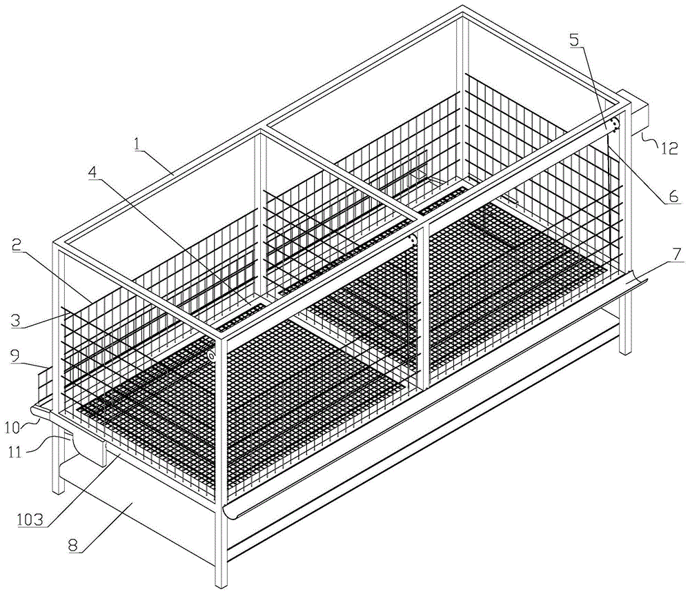 一种具有出鸭系统的肉鸭养殖笼具的制作方法