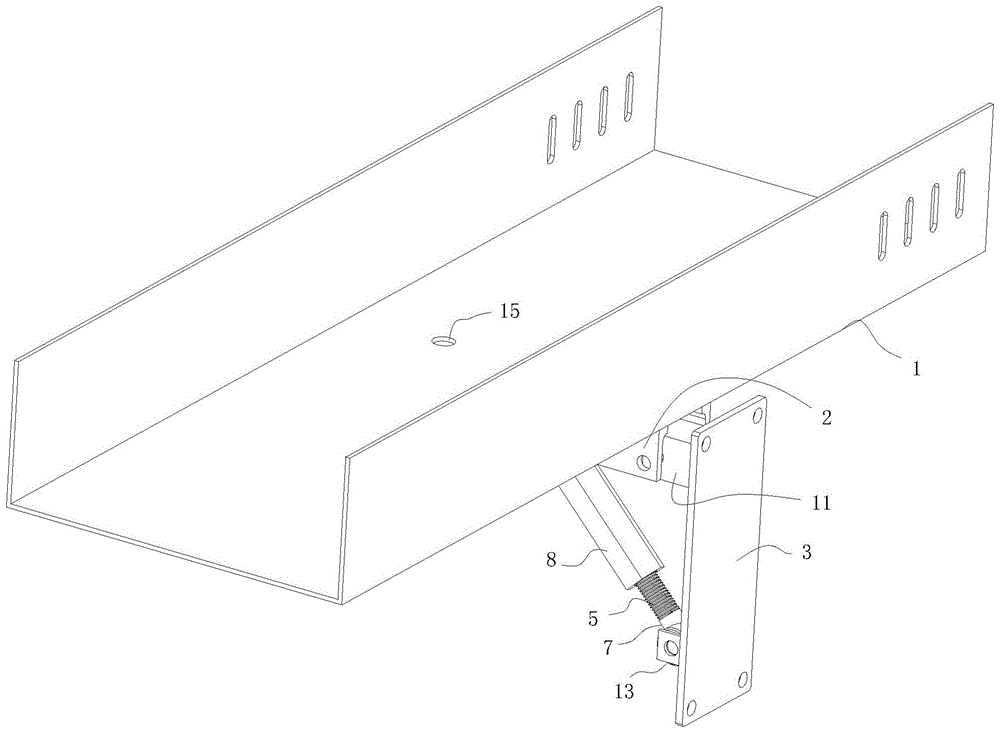 一种具有托臂结构的防火电缆桥架的制作方法