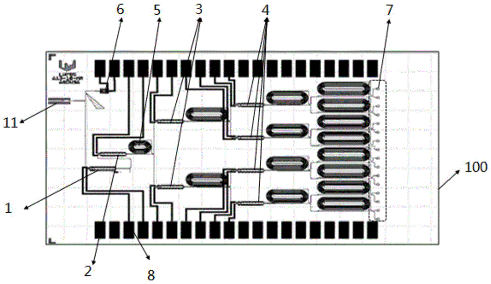 一种高速光学延迟线芯片、装置的制作方法