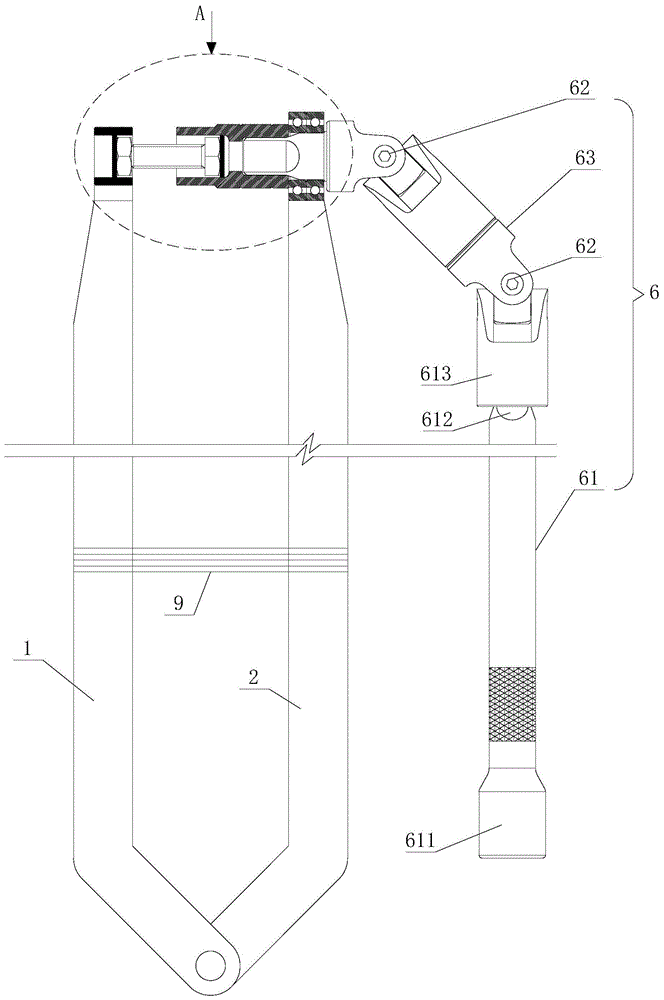 角钢法兰风管螺栓连接拧紧装置的制作方法