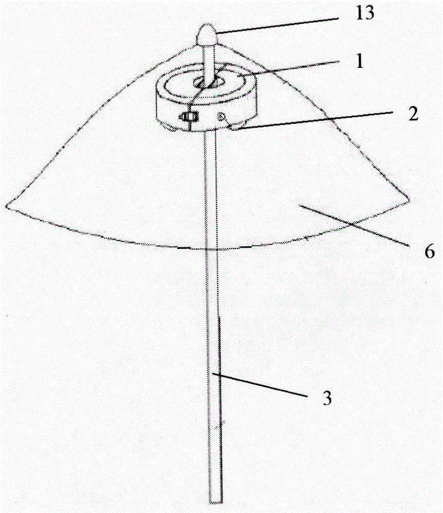 一种具有雨伞的照明装置的制作方法