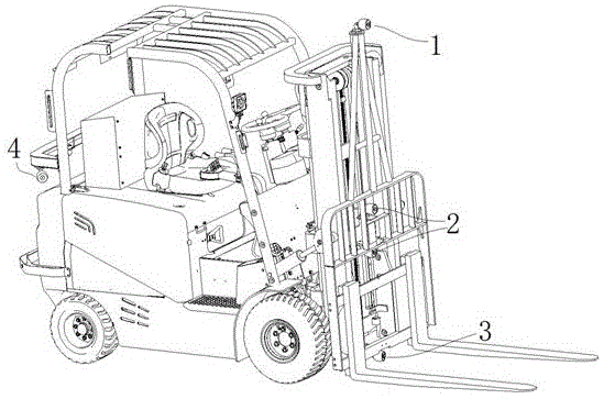 一种遥控蓄电池四轮平衡重式叉车的制作方法