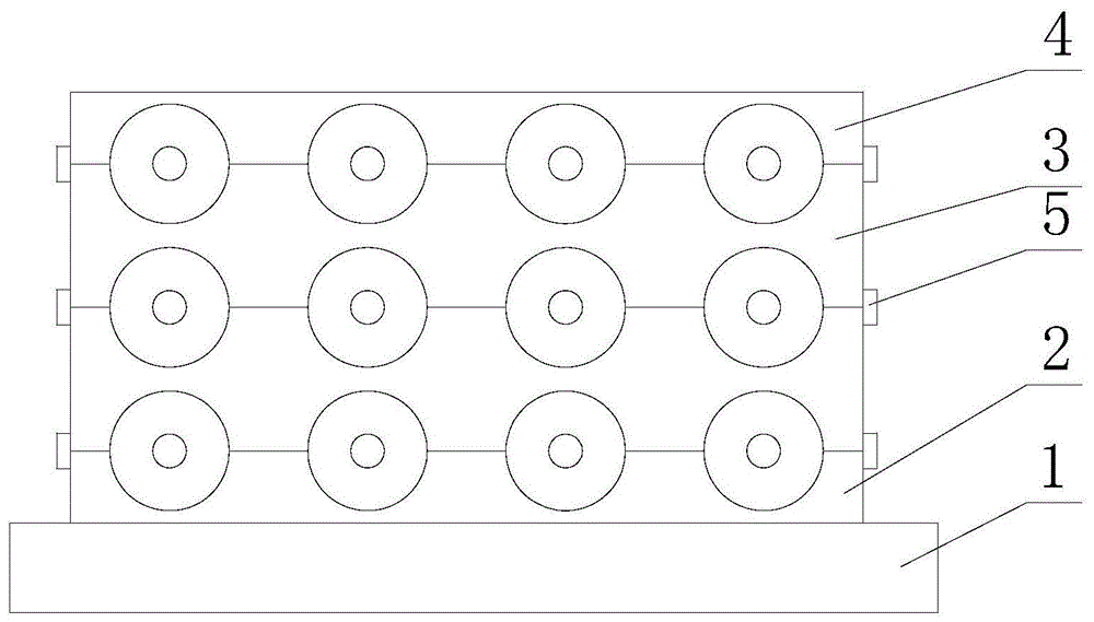 多层轧辊存放支架的制作方法