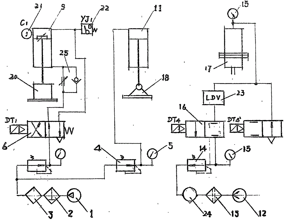 真空吸铸电气控制原理简化接线方式的制作方法