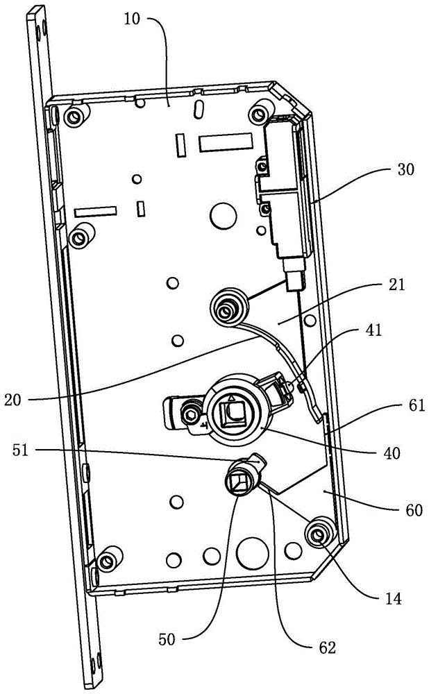 锁体内的离合机构的制作方法