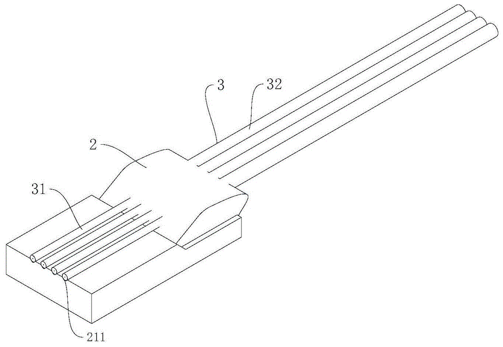 一种小体积光纤阵列的制作方法