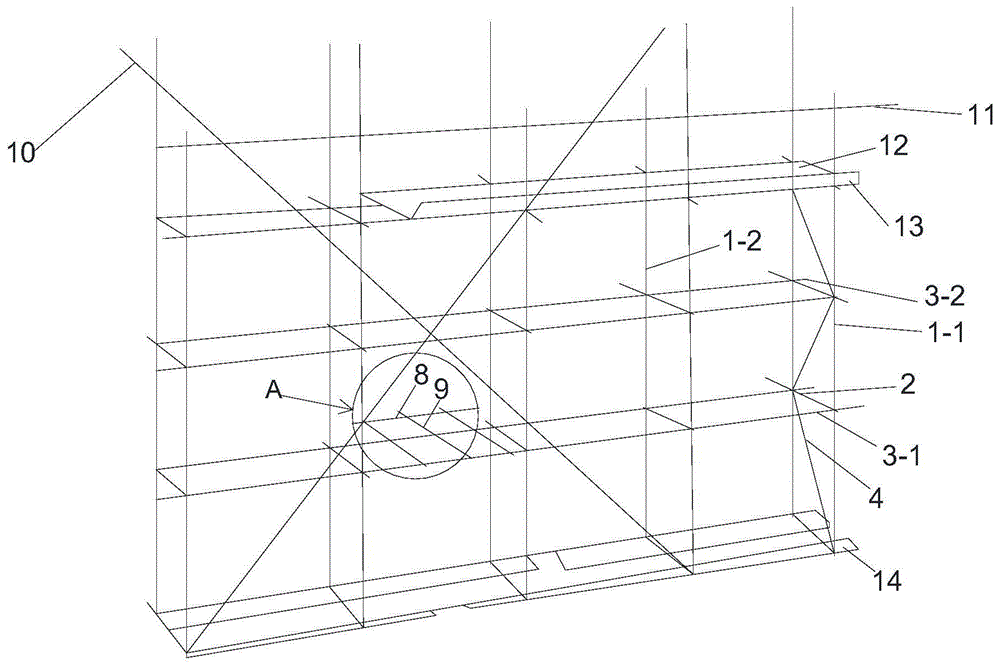 一种实训用脚手架的制作方法