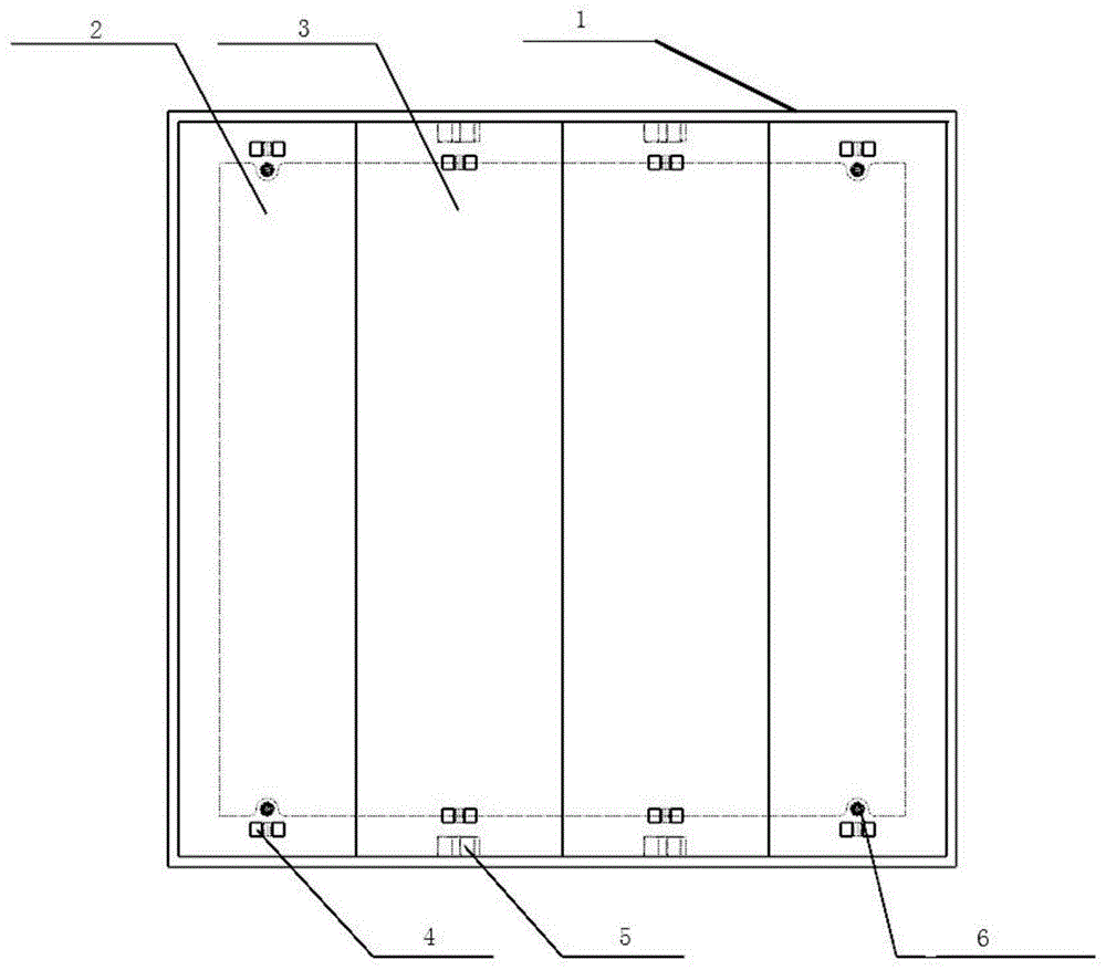 一种防盗自锁方型井盖装置的制作方法